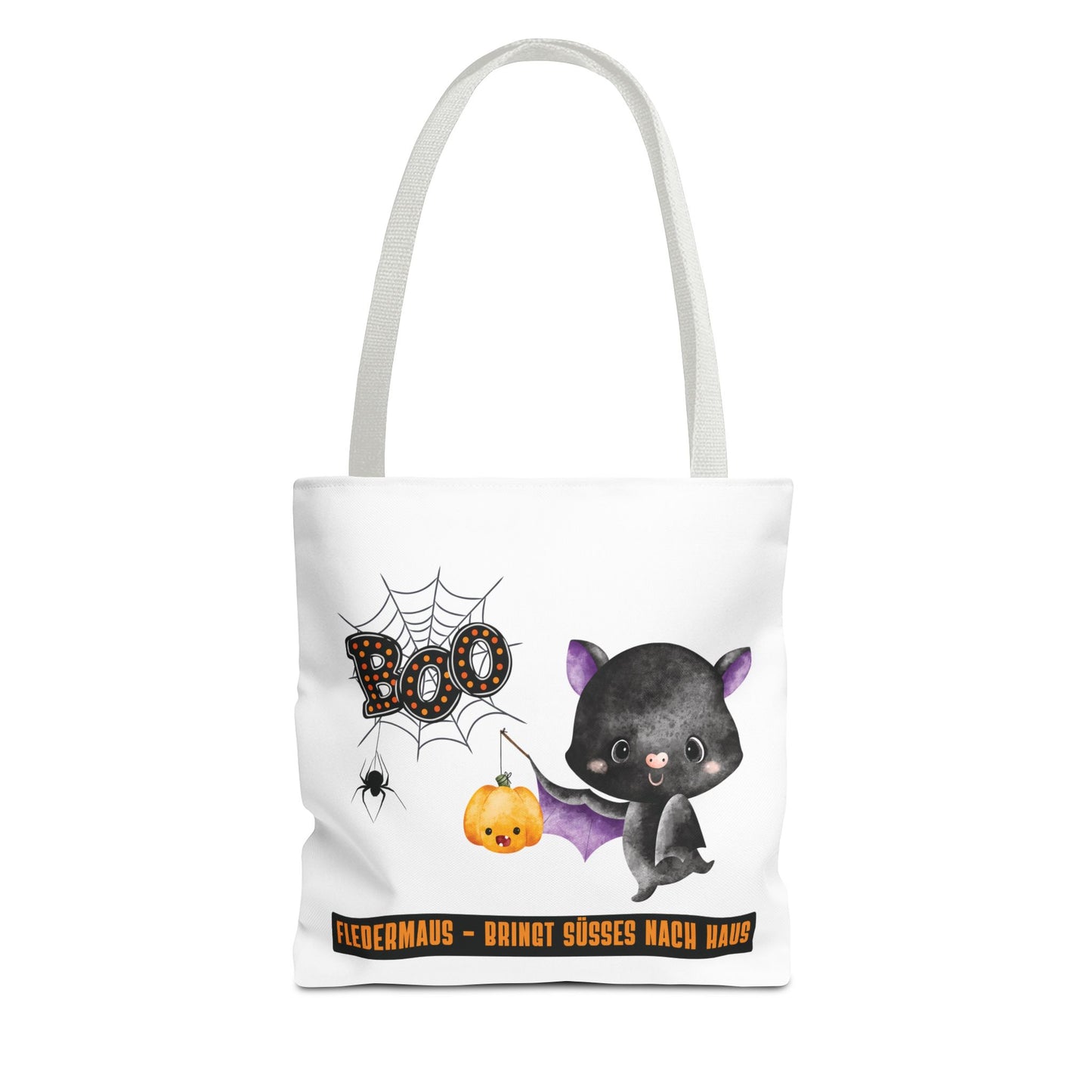 Halloween Tragetasche Kinder – Fledermaus Motiv | Süßigkeitentasche Trick-or-Treat Beutel - MundS Design Shop