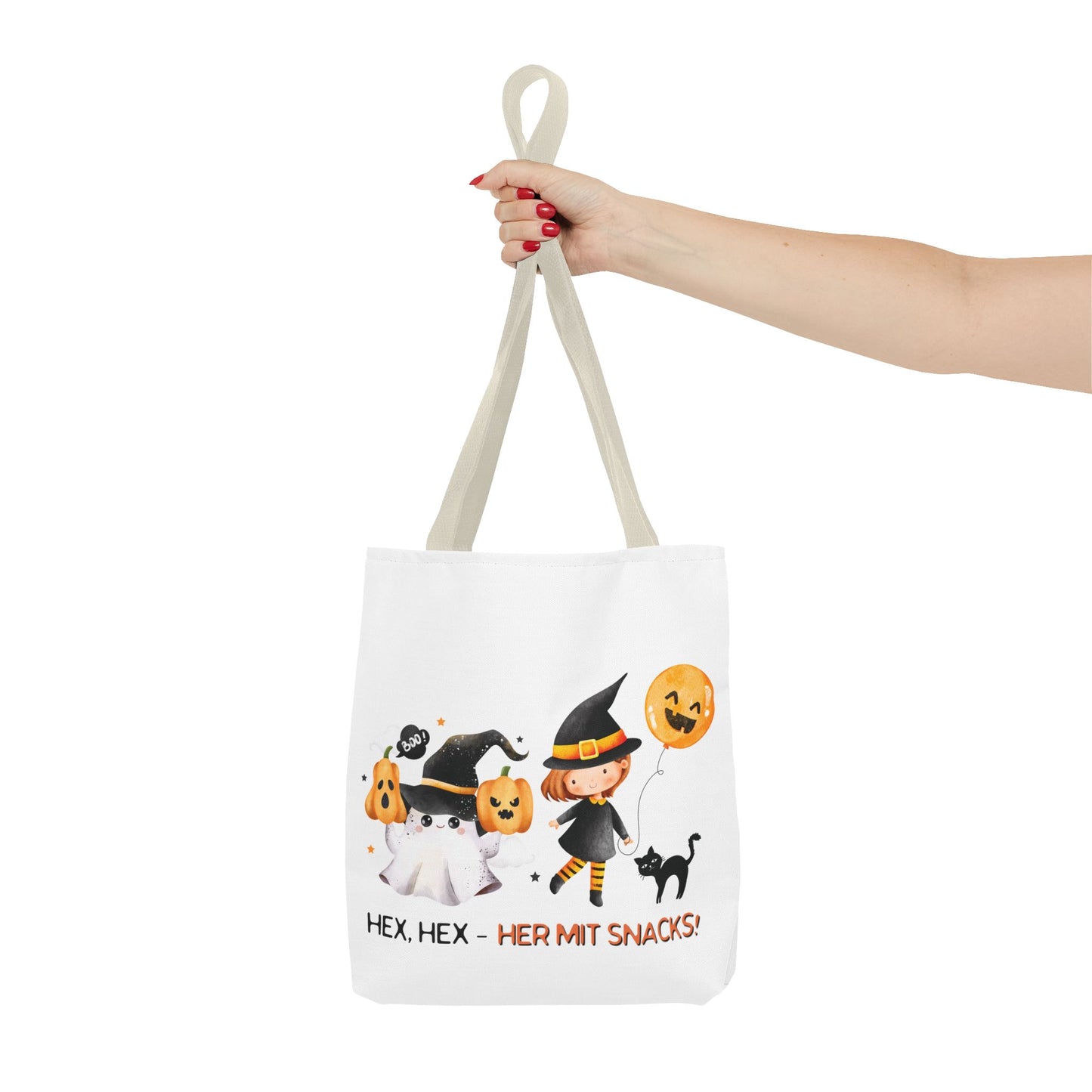 Halloween Tragetasche Kinder – Niedliche Motive | Süßigkeitentasche Trick-or-Treat Beutel - MundS Design Shop