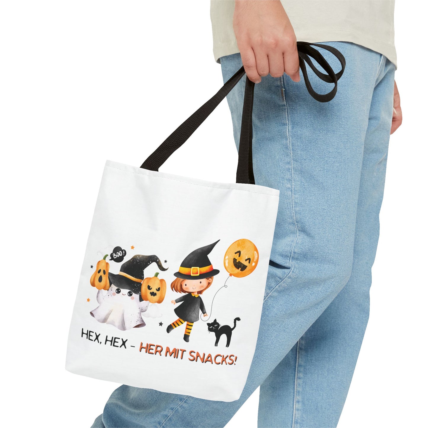 Halloween Tragetasche Kinder – Niedliche Motive | Süßigkeitentasche Trick-or-Treat Beutel - MundS Design Shop