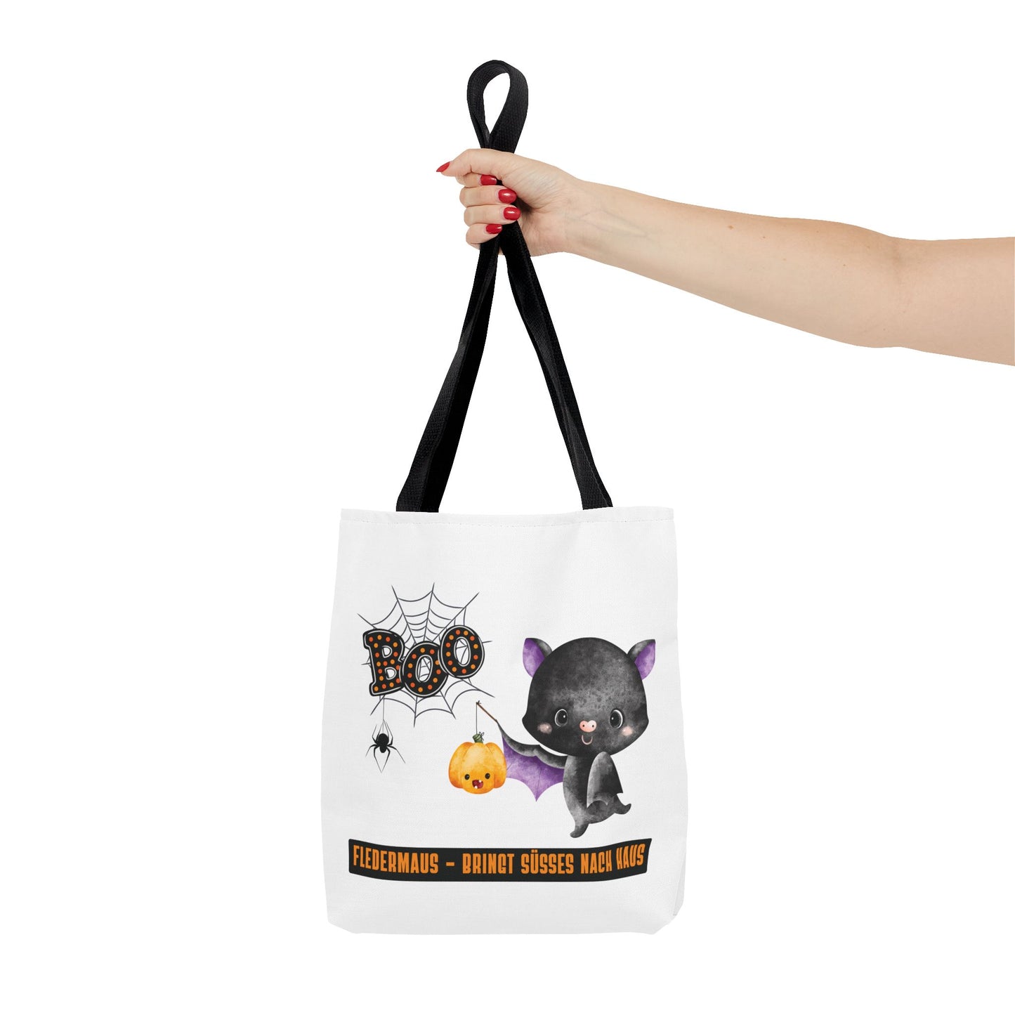 Halloween Tragetasche Kinder – Fledermaus Motiv | Süßigkeitentasche Trick-or-Treat Beutel - MundS Design Shop