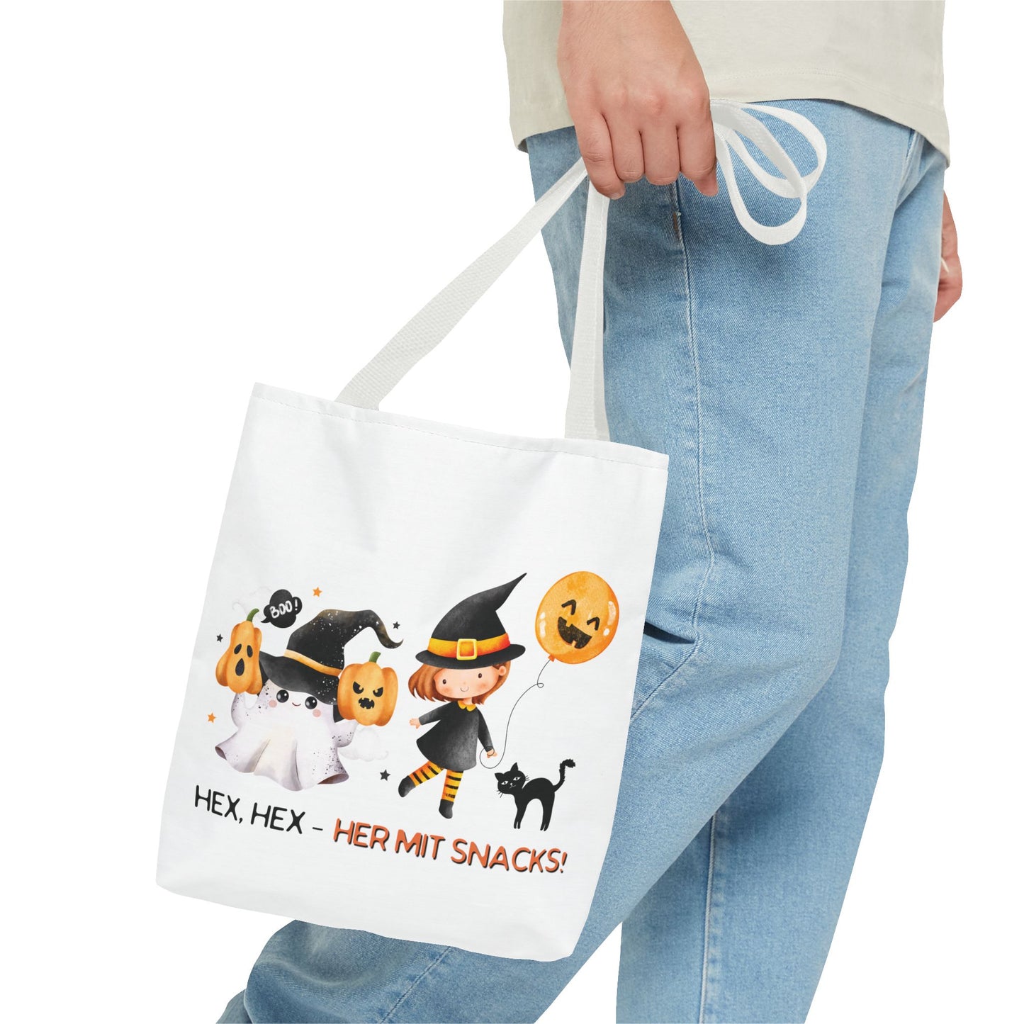 Halloween Tragetasche Kinder – Niedliche Motive | Süßigkeitentasche Trick-or-Treat Beutel - MundS Design Shop