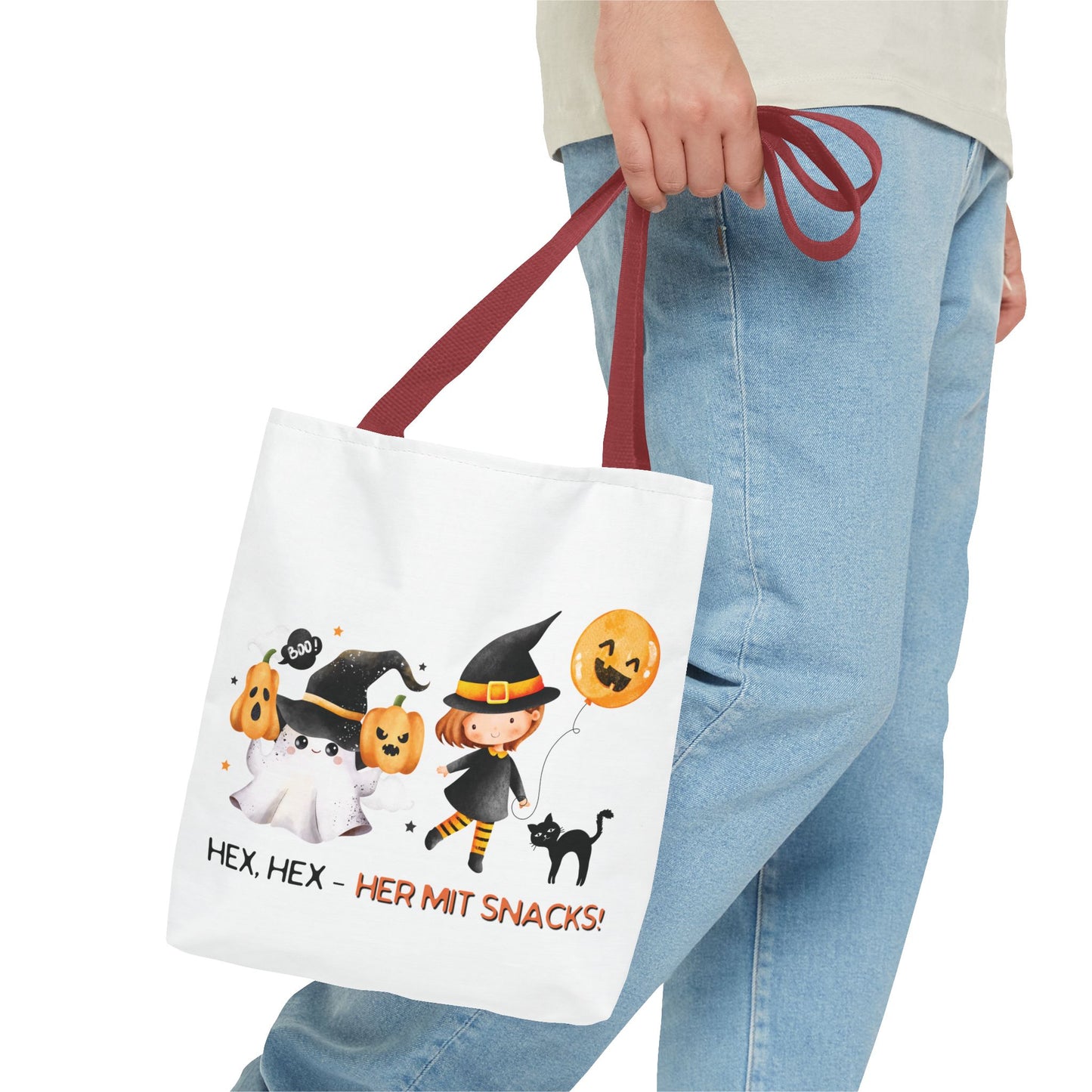 Halloween Tragetasche Kinder – Niedliche Motive | Süßigkeitentasche Trick-or-Treat Beutel - MundS Design Shop