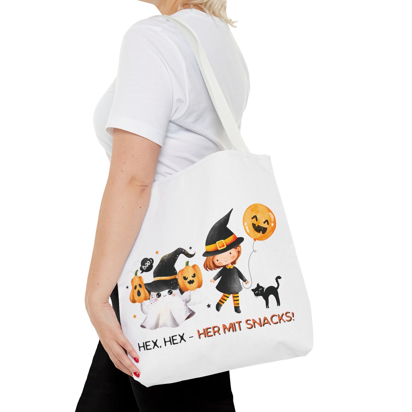 Halloween Tragetasche Kinder – Niedliche Motive | Süßigkeitentasche Trick-or-Treat Beutel - MundS Design Shop
