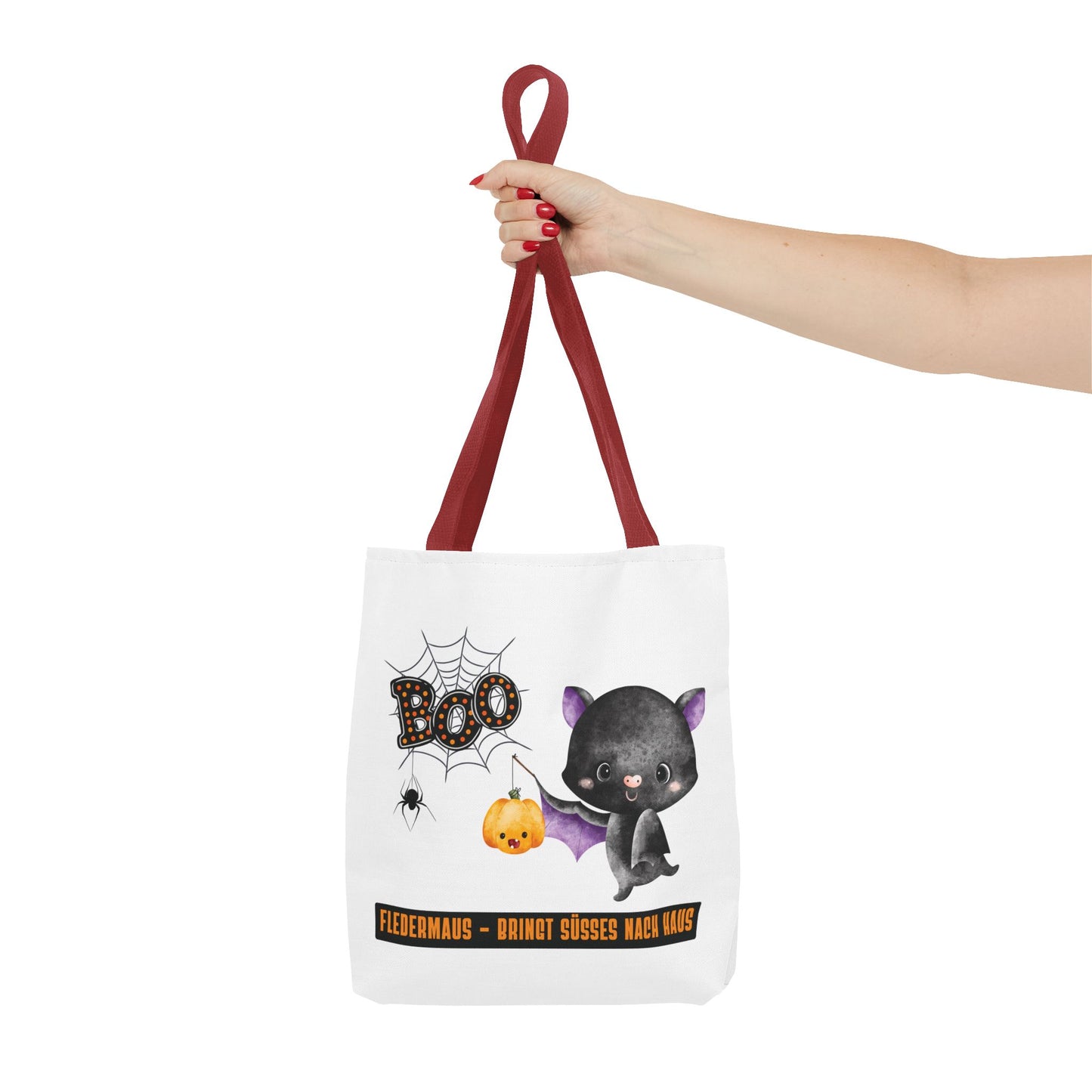 Halloween Tragetasche Kinder – Fledermaus Motiv | Süßigkeitentasche Trick-or-Treat Beutel - MundS Design Shop