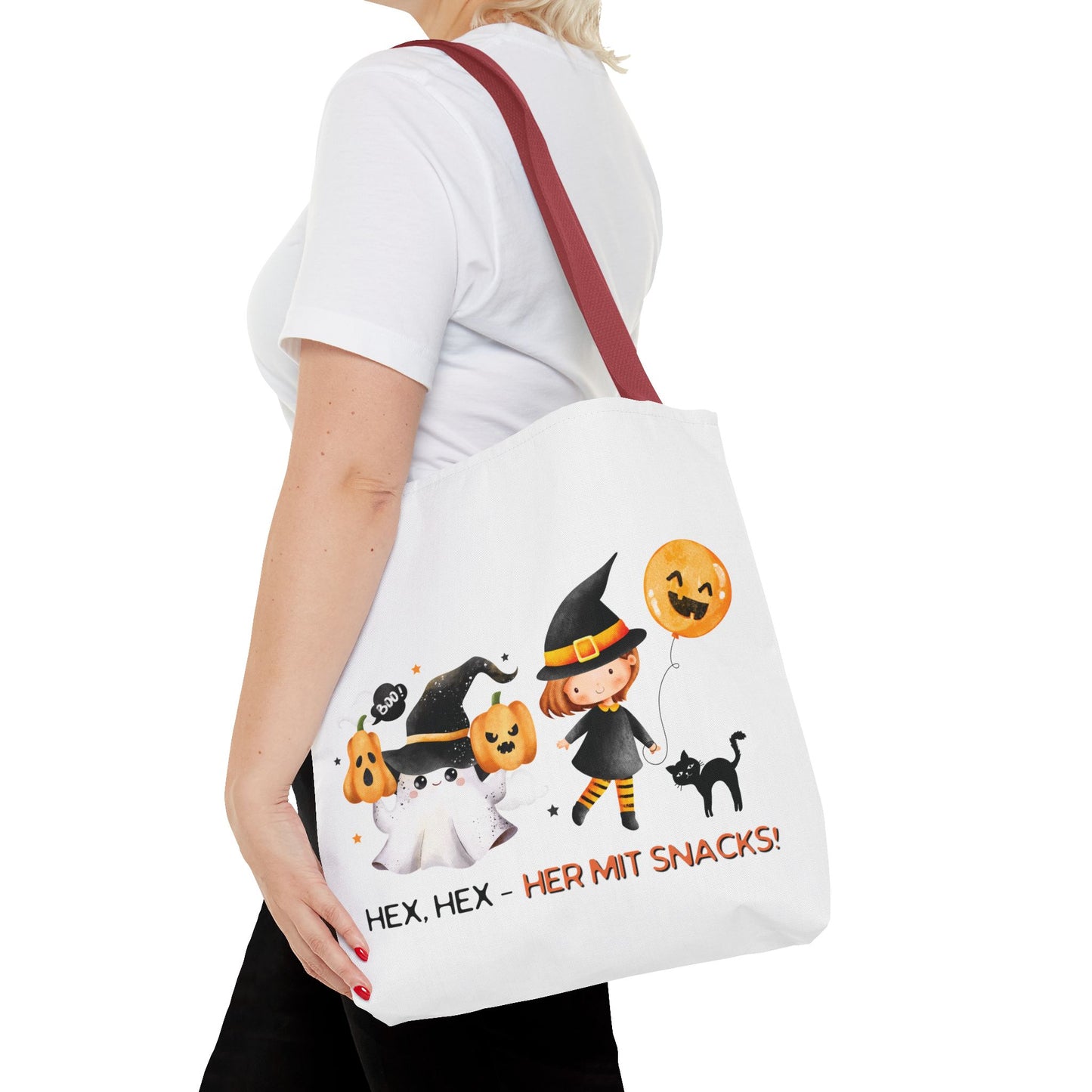 Halloween Tragetasche Kinder – Niedliche Motive | Süßigkeitentasche Trick-or-Treat Beutel - MundS Design Shop