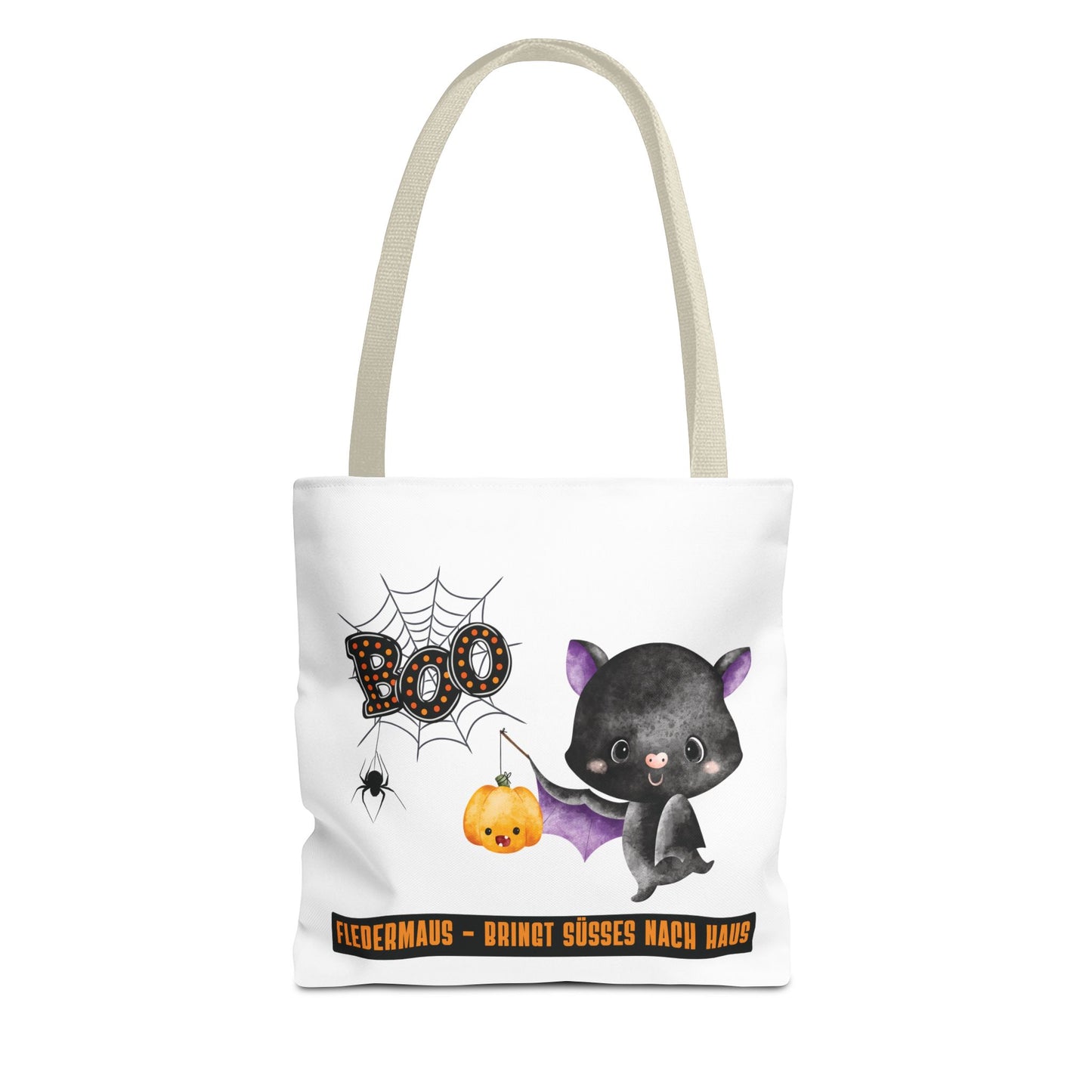 Halloween Tragetasche Kinder – Fledermaus Motiv | Süßigkeitentasche Trick-or-Treat Beutel - MundS Design Shop