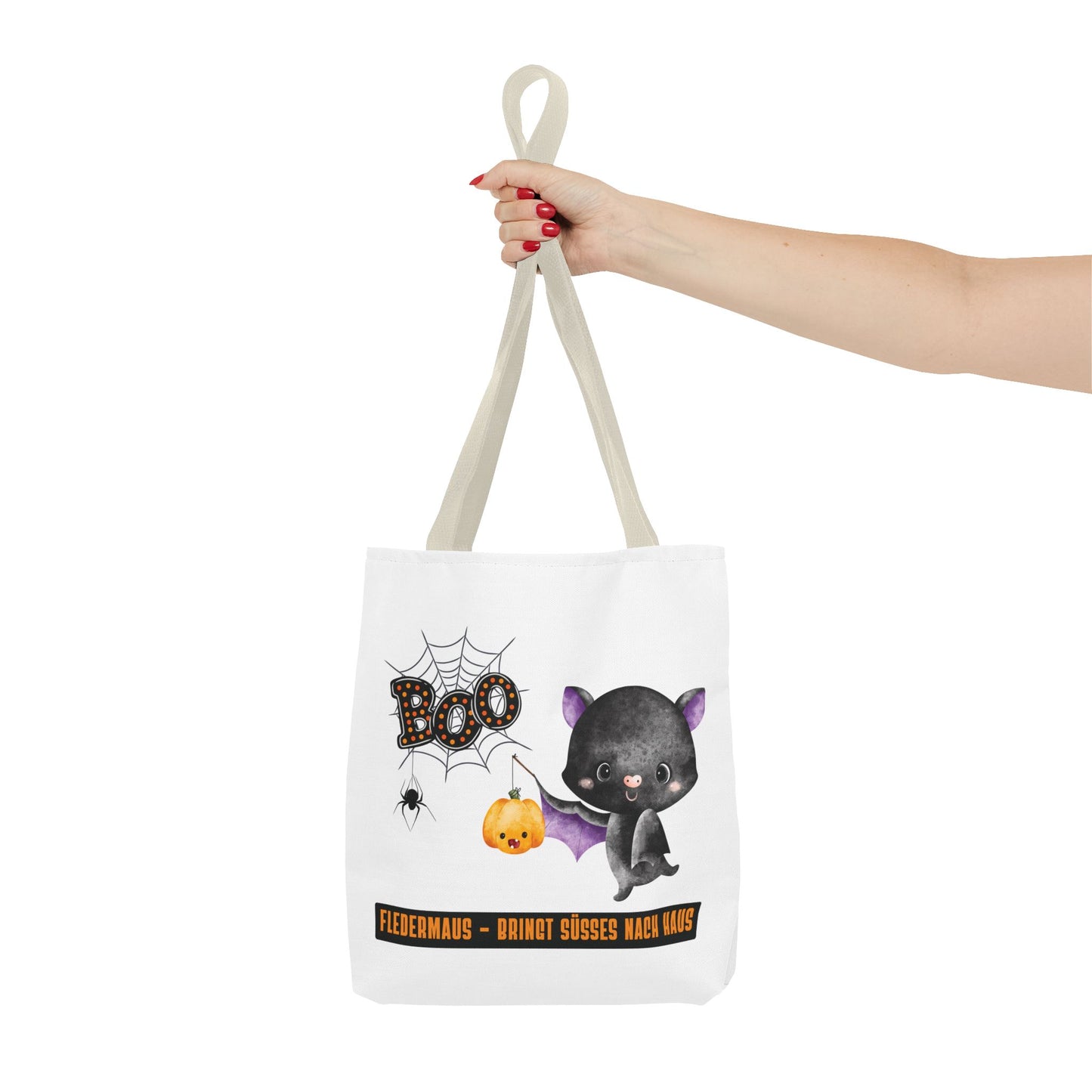 Halloween Tragetasche Kinder – Fledermaus Motiv | Süßigkeitentasche Trick-or-Treat Beutel - MundS Design Shop
