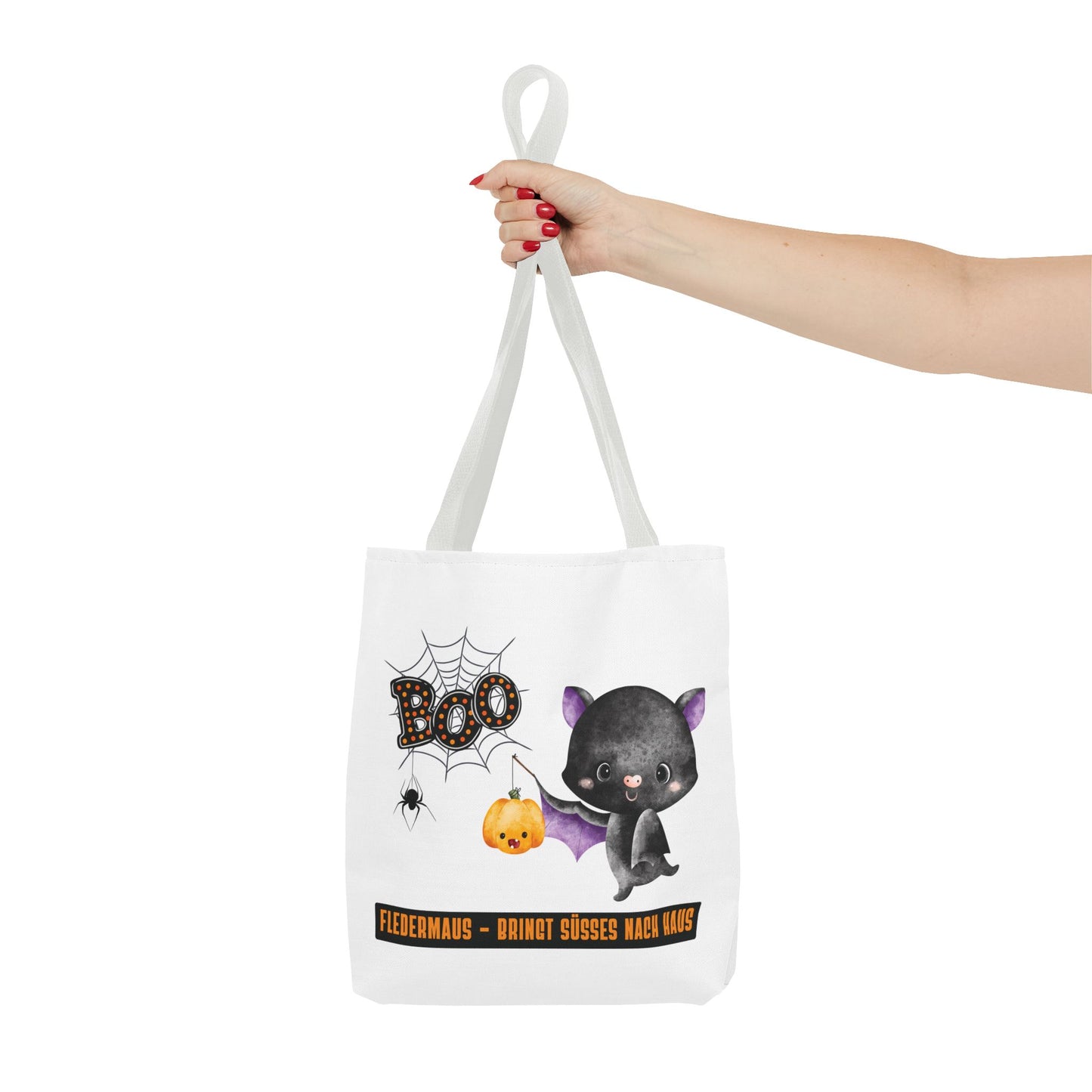 Halloween Tragetasche Kinder – Fledermaus Motiv | Süßigkeitentasche Trick-or-Treat Beutel - MundS Design Shop