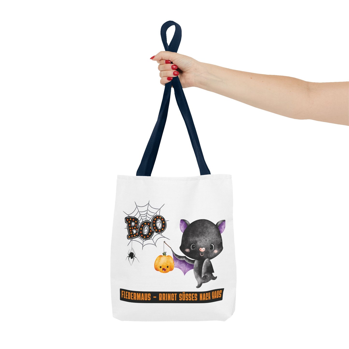 Halloween Tragetasche Kinder – Fledermaus Motiv | Süßigkeitentasche Trick-or-Treat Beutel - MundS Design Shop