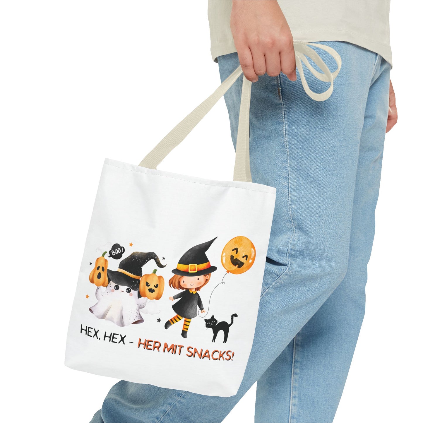 Halloween Tragetasche Kinder – Niedliche Motive | Süßigkeitentasche Trick-or-Treat Beutel - MundS Design Shop