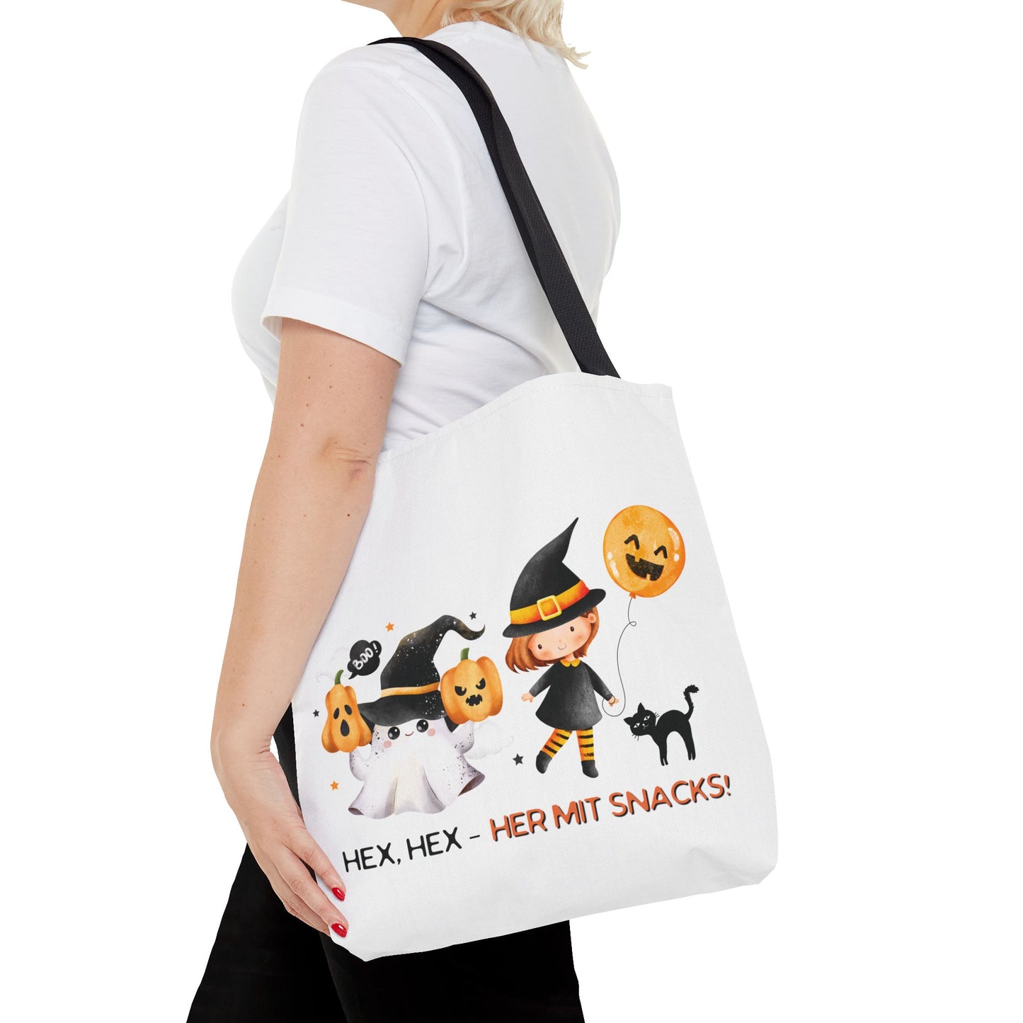 Halloween Tragetasche Kinder – Niedliche Motive | Süßigkeitentasche Trick-or-Treat Beutel - MundS Design Shop