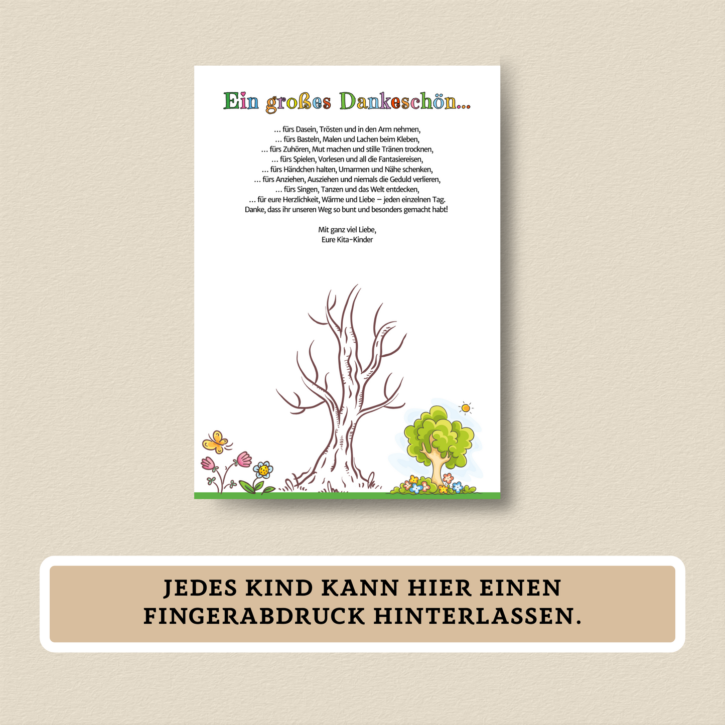 Abschiedsgeschenk fรผr Erzieher:innen โ liebevolles Erinnerungsalbum zum Ausfรผllen & Ausdrucken - MundS Design Shop