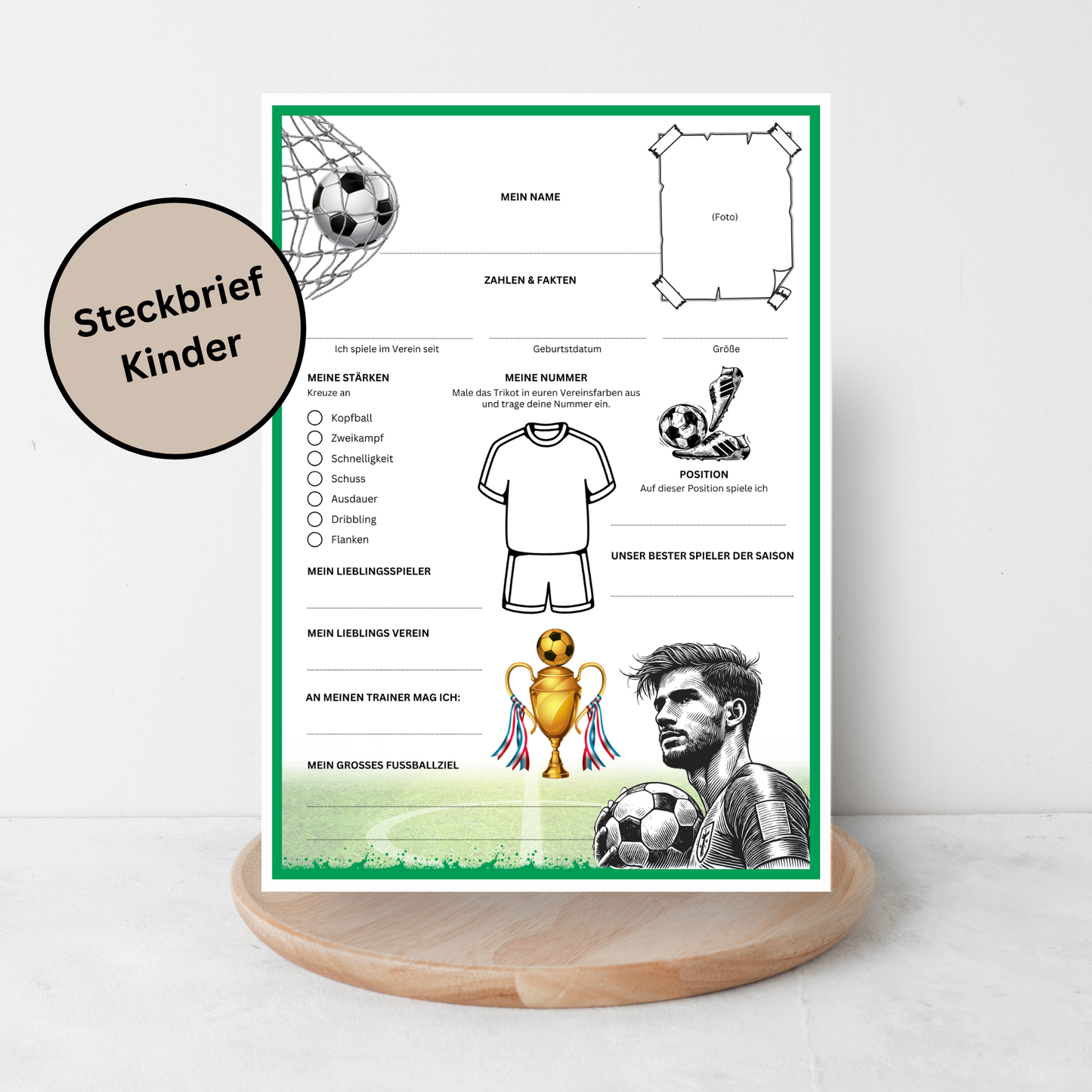 Dein persönliches Fußball-Erinnerungsalbum – Halte die besten Momente deiner Mannschaft fest! - MundS Design Shop