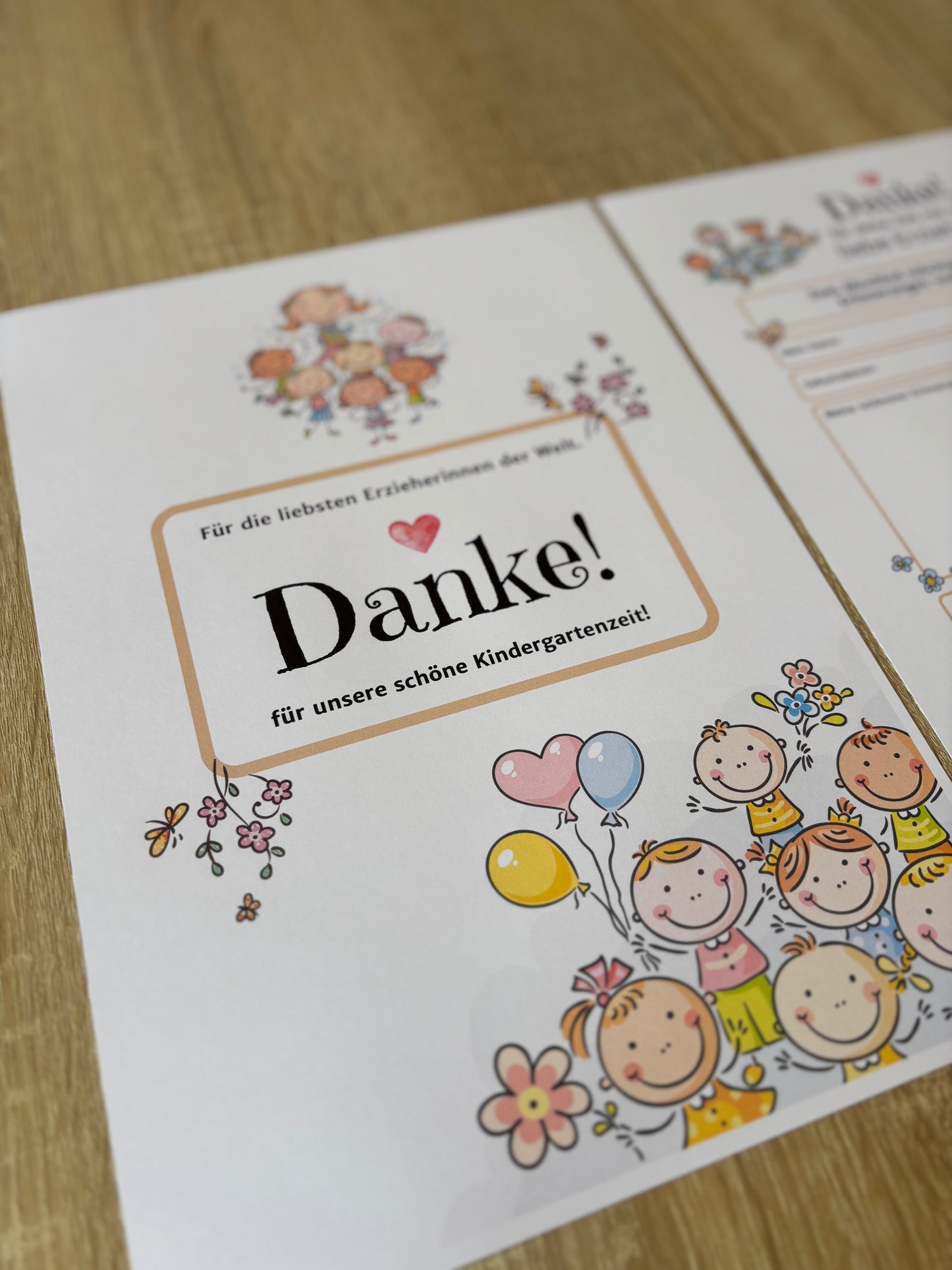 Abschiedsgeschenk fรผr Erzieher:innen โ liebevolles Erinnerungsalbum zum Ausfรผllen & Ausdrucken - MundS Design Shop