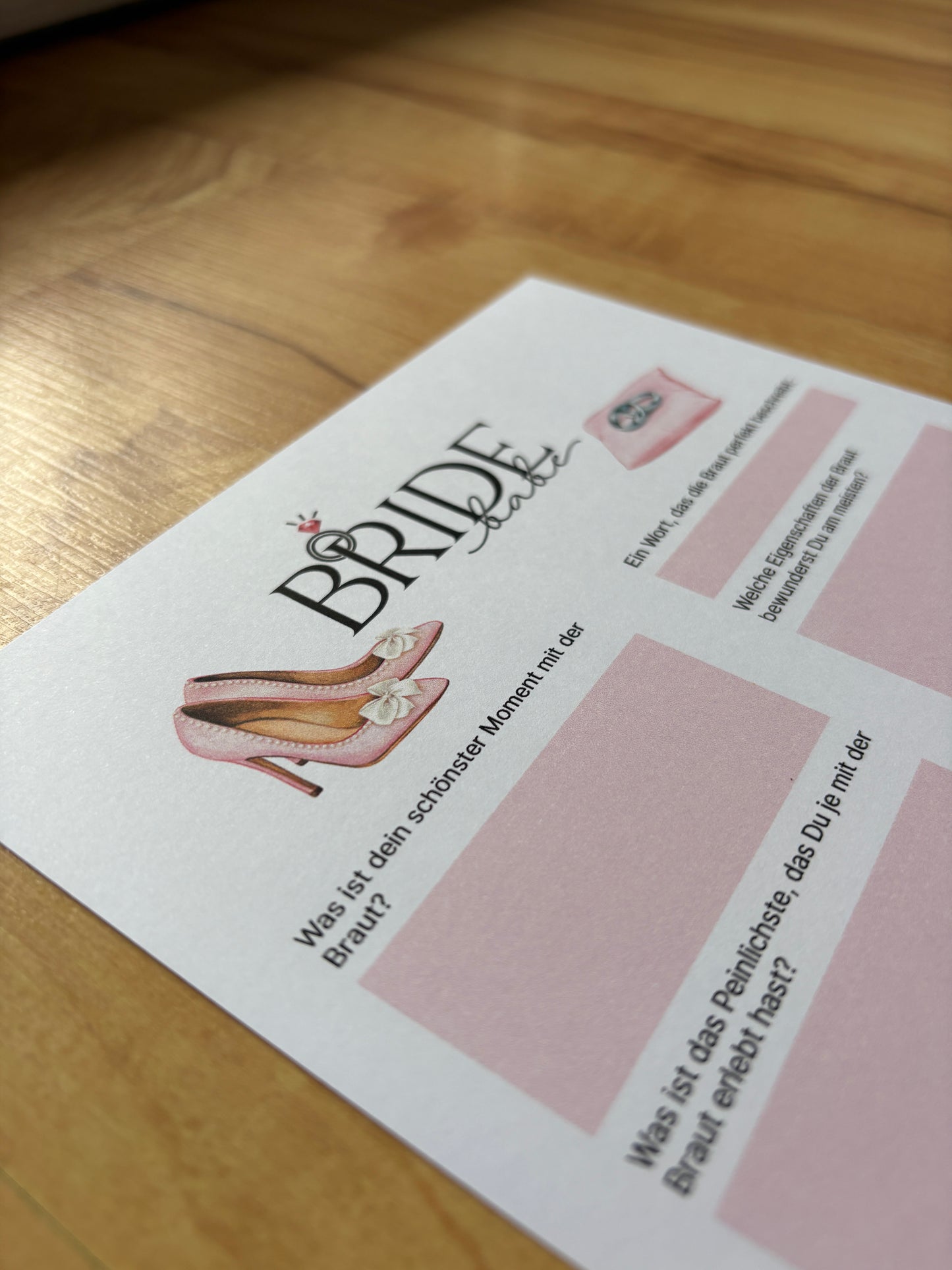 Stilvolle Gästebuchkarten für Junggesellinnenabschied & Bridal Shower. Persönliche Botschaften + unvergessliche Erinnerungen für die Braut. - MundS Design Shop