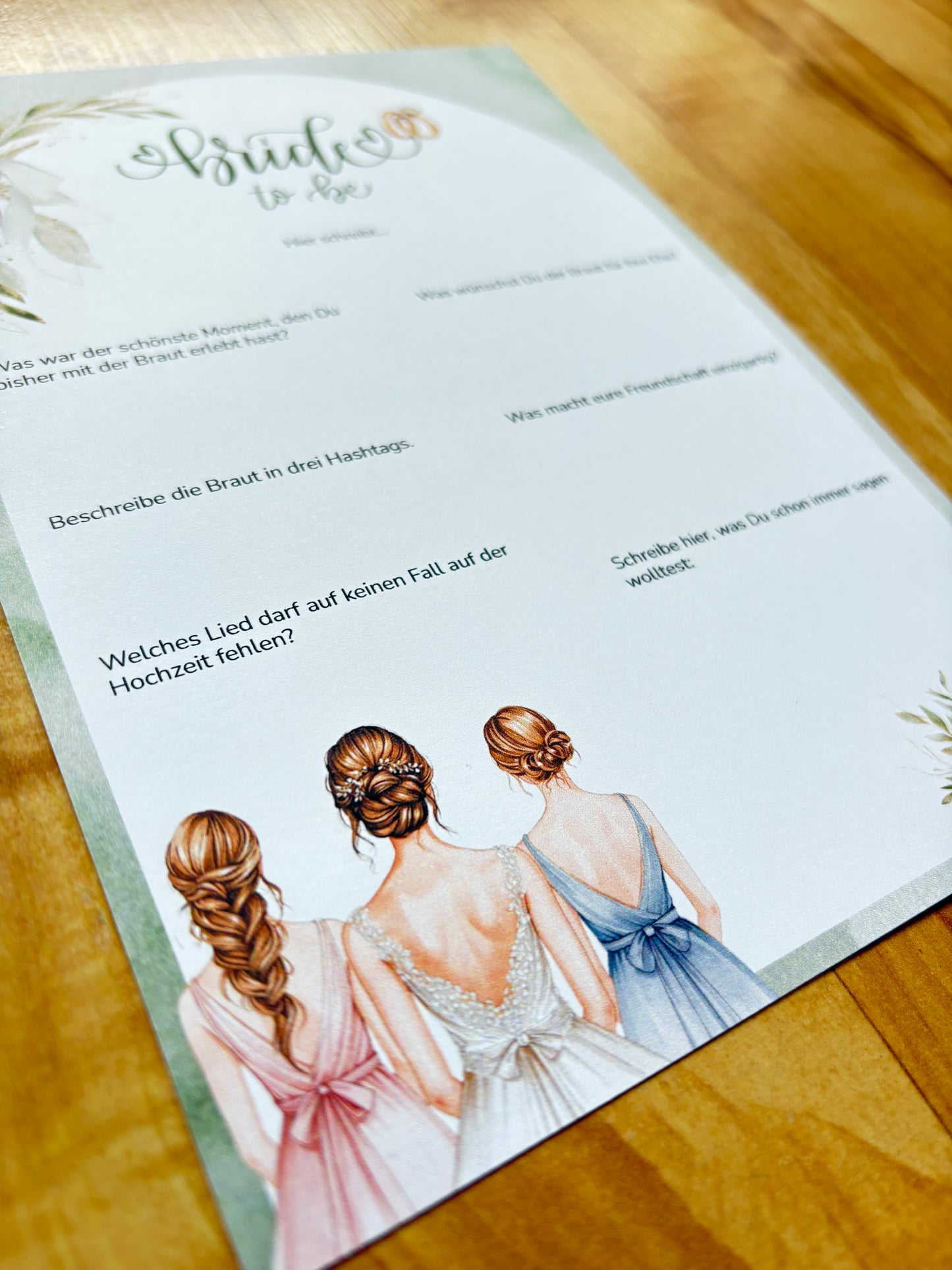 Stilvolle Gästebuchkarte für Junggesellinnenabschied & Bridal Shower. Persönliche Botschaften + unvergessliche Erinnerungen für die Braut. - MundS Design Shop