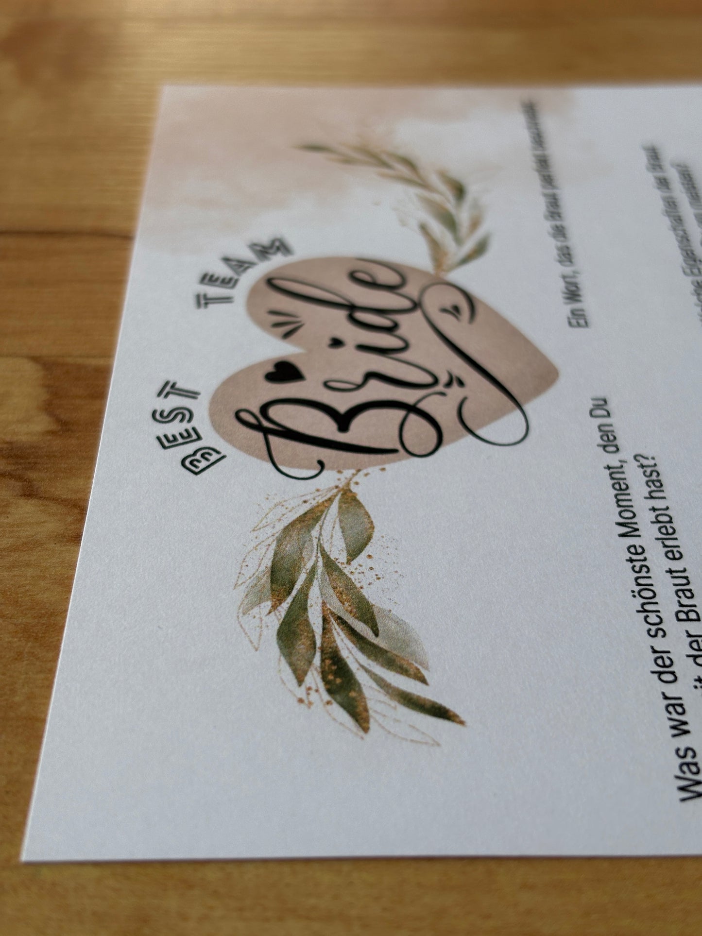 Edle Gästebuchkarten JGA – Junggesellinnenabschied Karten A5, randlos, 200g/300g Papier, stilvolles Geschenk für die Braut - MundS Design Shop