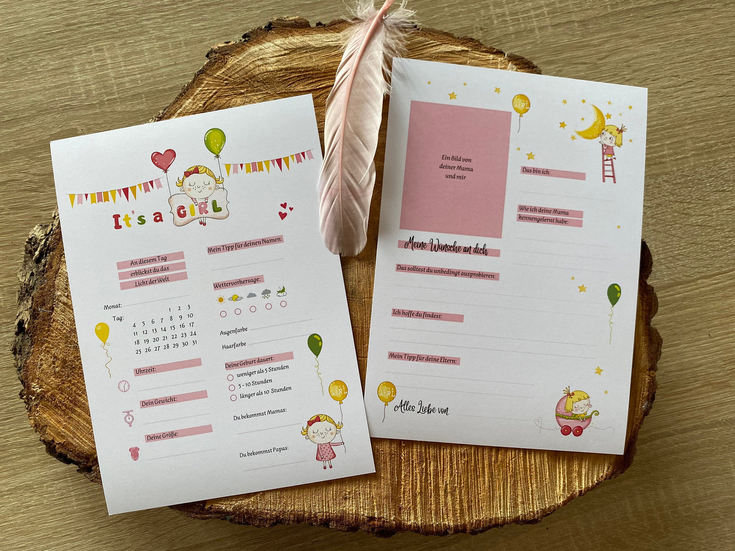 Tippkarten für Babyparty | It's a girl - MundS Design Shop