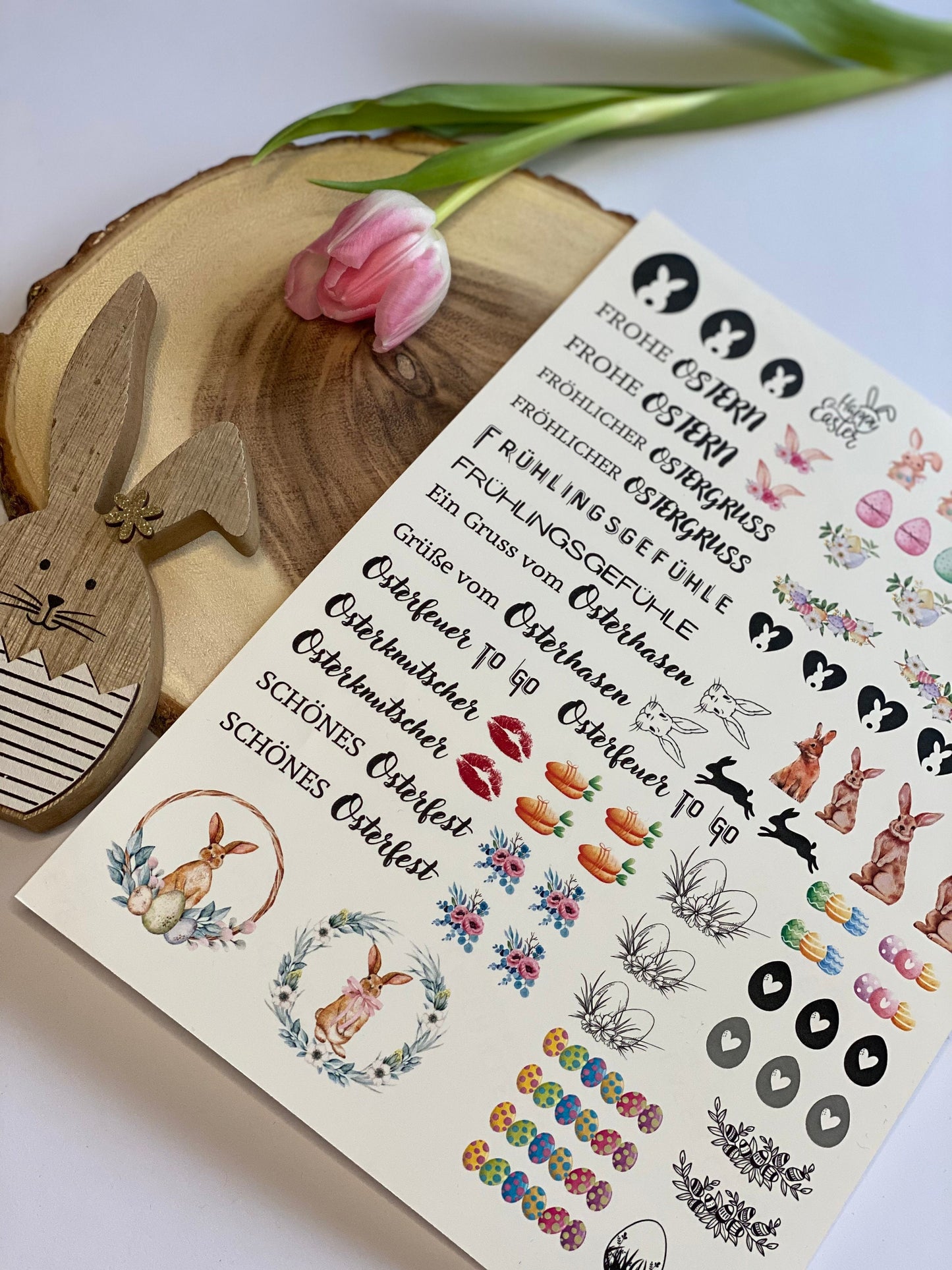 Kerzen Tattoofolie auf Wasserschiebefolie DIN A4 | Ostern | Frühling | DIY - MundS Design Shop