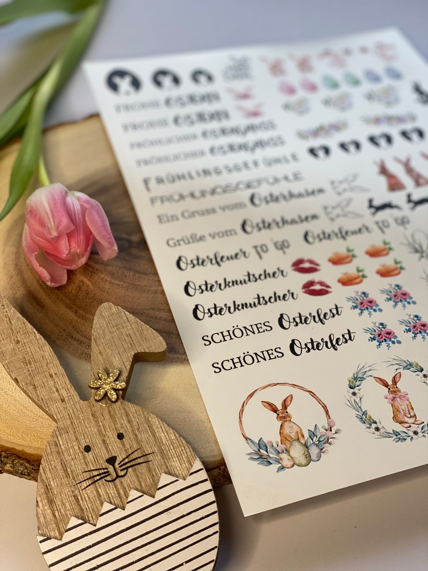Kerzen Tattoofolie auf Wasserschiebefolie DIN A4 | Ostern | Frühling | DIY - MundS Design Shop