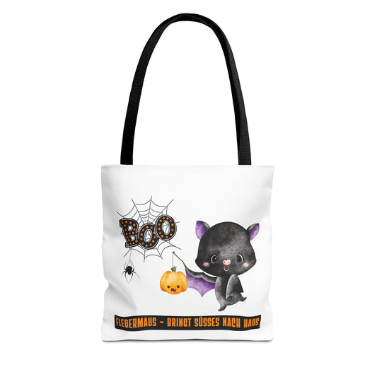 Halloween Tragetasche Kinder – Fledermaus Motiv | Süßigkeitentasche Trick-or-Treat Beutel - MundS Design Shop