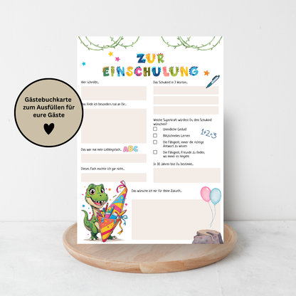 🎉 Gästebuchkarten zur Einschulung – Für unvergessliche Erinnerungen am 1. Schultag ✨ - MundS Design Shop