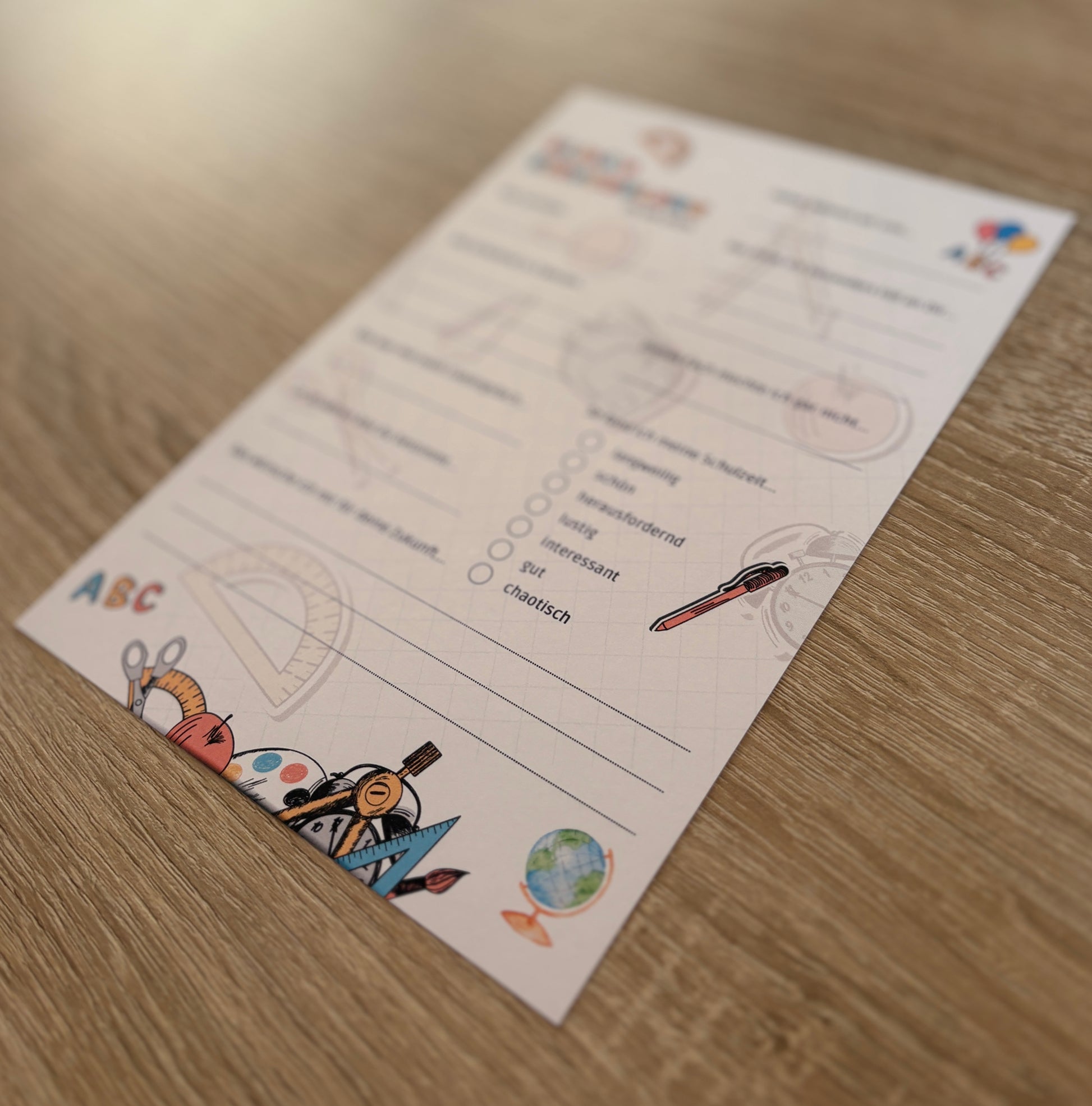 Gästebuchkarten für die Einschulung als Andenken / Erinnerungen - A5 - MundS Design Shop