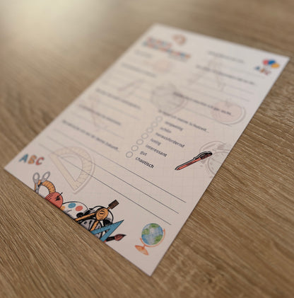 Gästebuchkarten für die Einschulung als Andenken / Erinnerungen - A5 - MundS Design Shop