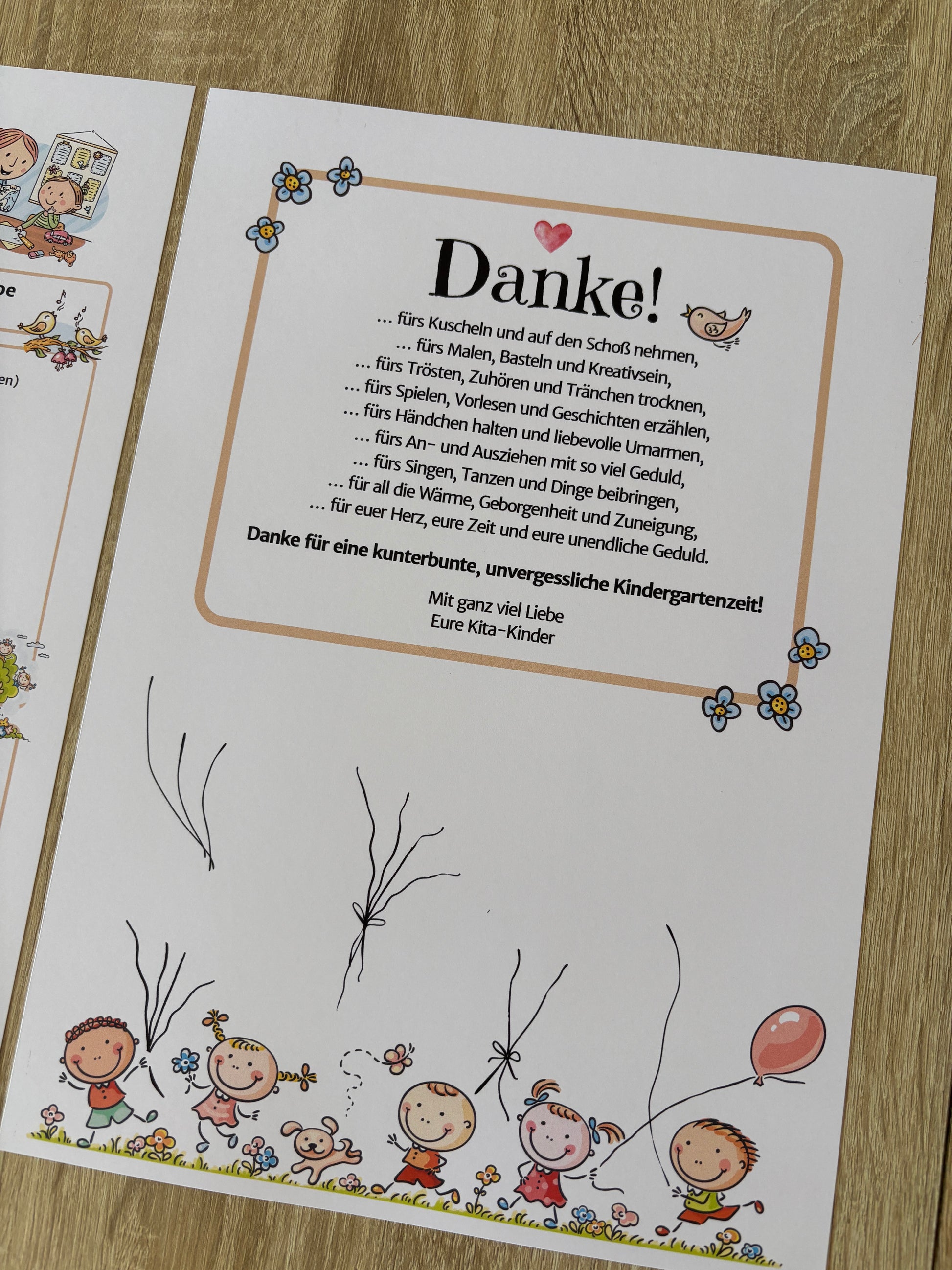 Abschiedsgeschenk für Erzieher:innen – liebevolles Erinnerungsalbum zum Ausfüllen & Ausdrucken - MundS Design Shop