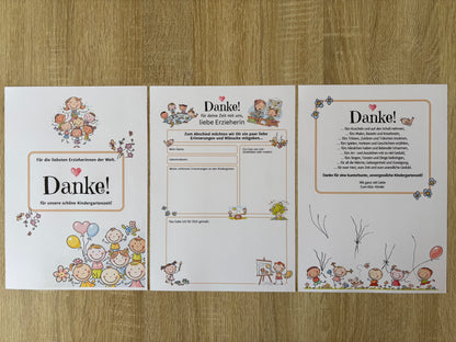 Abschiedsgeschenk für Erzieher:innen – liebevolles Erinnerungsalbum zum Ausfüllen & Ausdrucken - MundS Design Shop