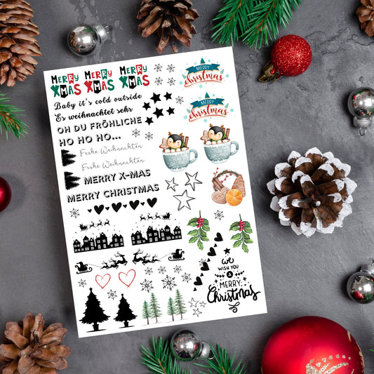 Kerzentattoos Weihnachts- und Adventszeit | Gestalte wunderschöne Kerzen einfach selbst! - MundS Design Shop