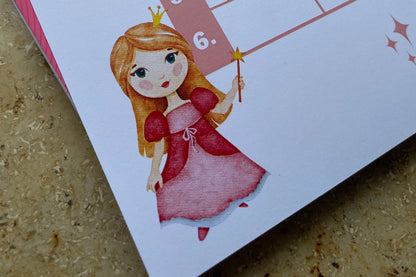 Stundenplan "Prinzessin" für Mädchen für die Grundschule/Einschulung zum selber Ausdrucken - MundS Design Shop